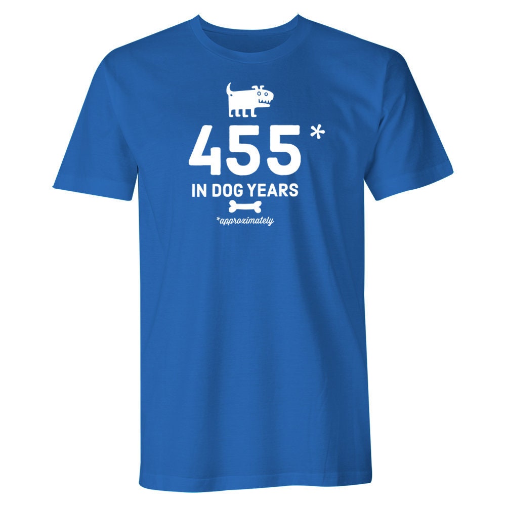 Image of 65Th Birthday Tshirt For Men Gift Idea Dog Years T Shirt Keepsake Present 65 Year Old