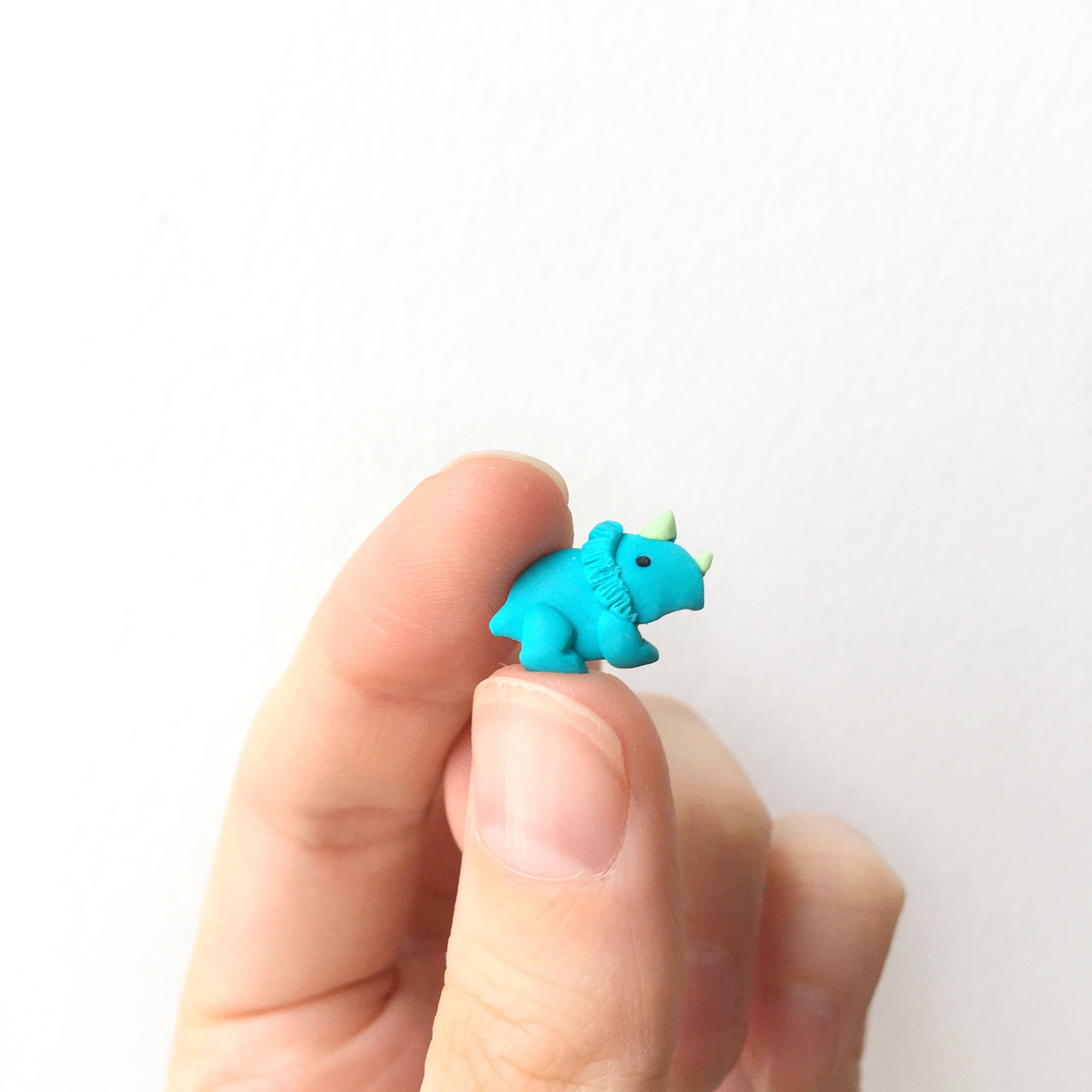 Dinosaurs earrings polymer clay Studs cute with hypoallergenic Etsy