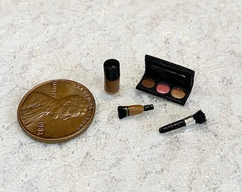 1:12 Scale Miniature Medium Skintone Face Makeup Set