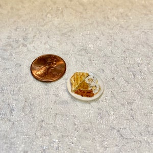 1:12 Scale Miniature Breakfast Plate