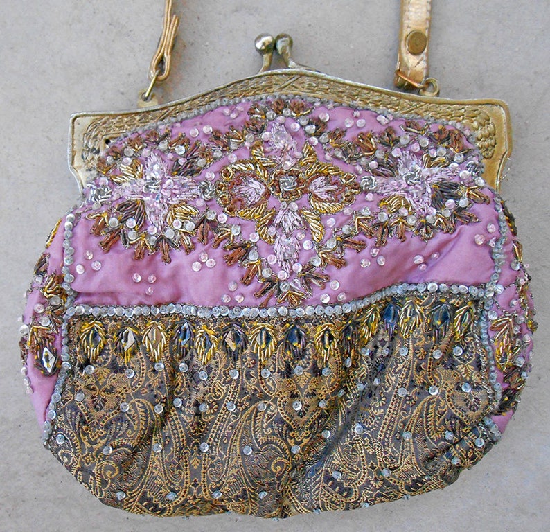 Vintage Beaded Christiani Evening Bag Etsy