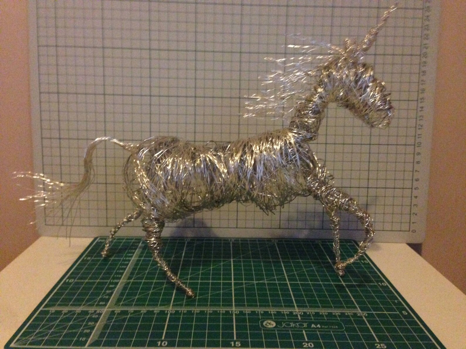 Unicorn Wire Sculpture Unique Handmade Wire Work Art Metal - Etsy
