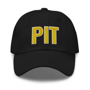 Pittsburgh Steelers Custom Hat, Custom Steelers Hat, PIT Cap, Steelers Fan, NFL Holiday Gift Hat