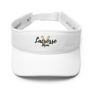 Lacrosse Mom Visor: Embroidered Sports Fan Gift