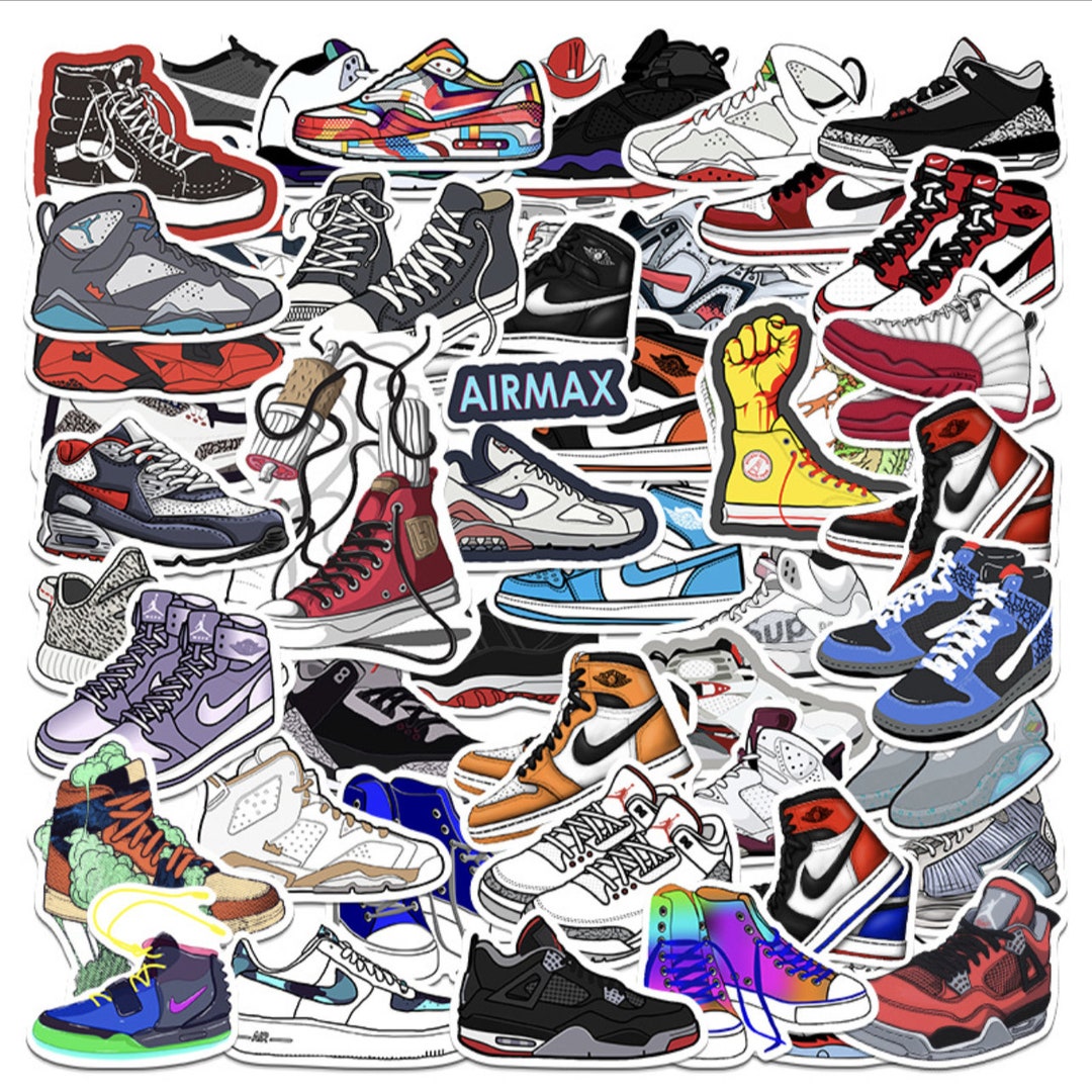 SNEAKER Stickers AJ Shoe Stickers Air Jordan Shoe Stickers Etsy
