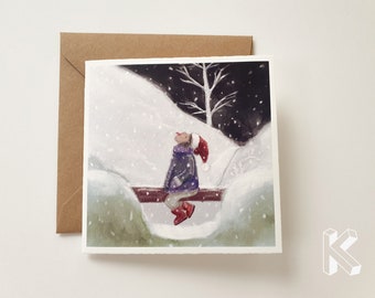 Set of 5 > Boy and snow