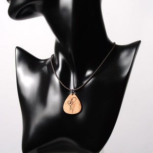 Wooden jewelry with soul and music. Lovely pendant for musicians, pupils and music teachers. Handmade in Germany image 3