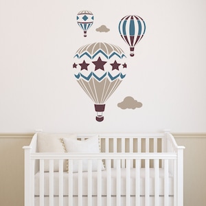 Hot Air Balloon Wall Stencil: Nursery & Craft Decor