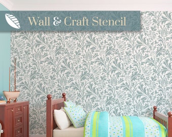 William Morris Thistle  - Wall stencil for painting based on a wallpaper pattern by Morris designer 207