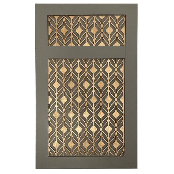 BIBA retro wooden inlay only panel for furniture. Geometric wood panel. Self Adhesive panel. 60's design, mid century modern W110