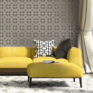 Moroccan Star Wallpaper Stencil: Reusable DIY Home Decor