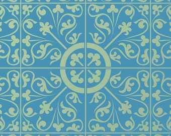 Verulam Tile Stencil: Reusable Mylar Craft Stencil for Painting