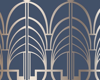Art Deco Geometric Furniture Stencil: Reusable Mylar Painting Template
