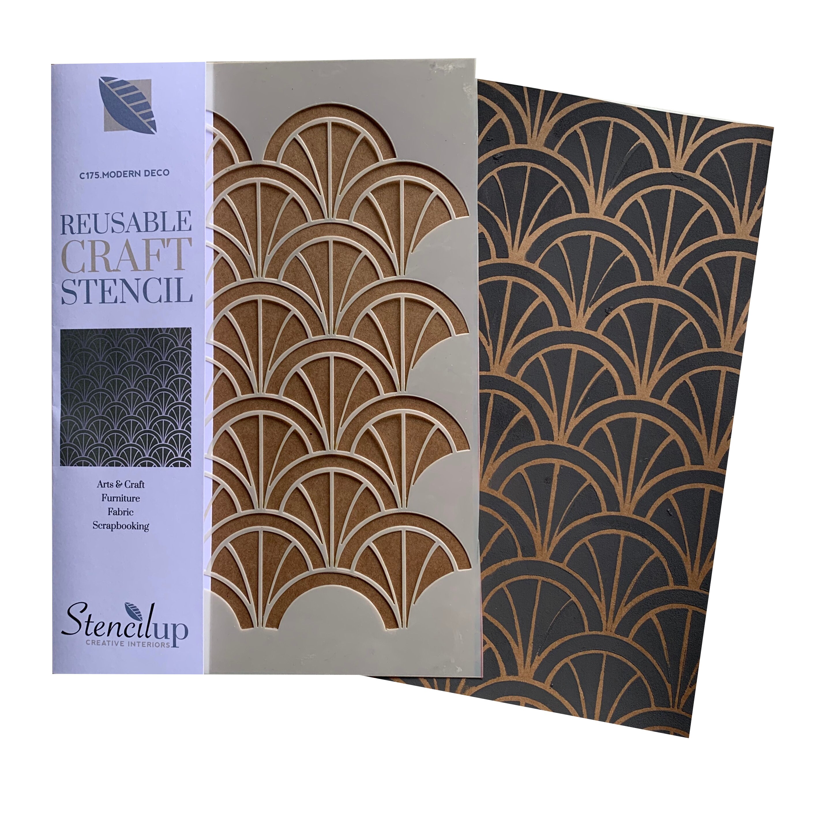 MODERN ART DECO Arch Furniture Stencil for Painting. Reusable - Etsy