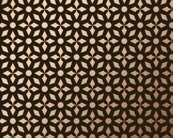 Star & Diamond moroccan stencil. Repeating design for furniture and fabric painting. Craft stencil islamic pattern.Furniture painting C173