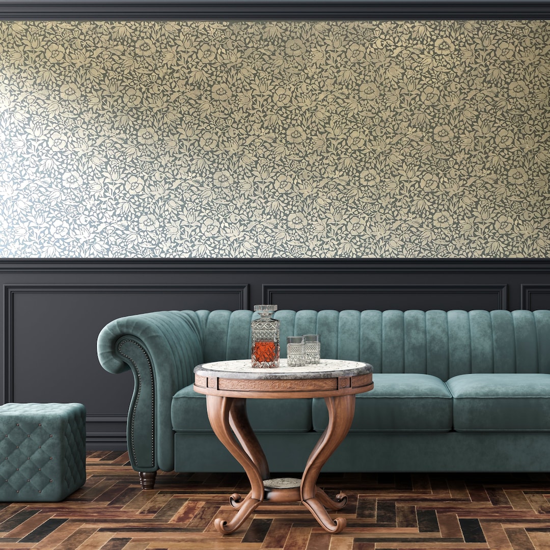 William Morris Mallow Stencil Wall Stencil for Painting Based on a