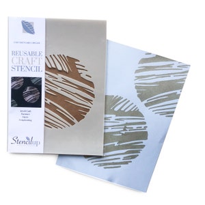 Sketched Circles Craft Stencil: Reusable Motif Pattern for Crafts