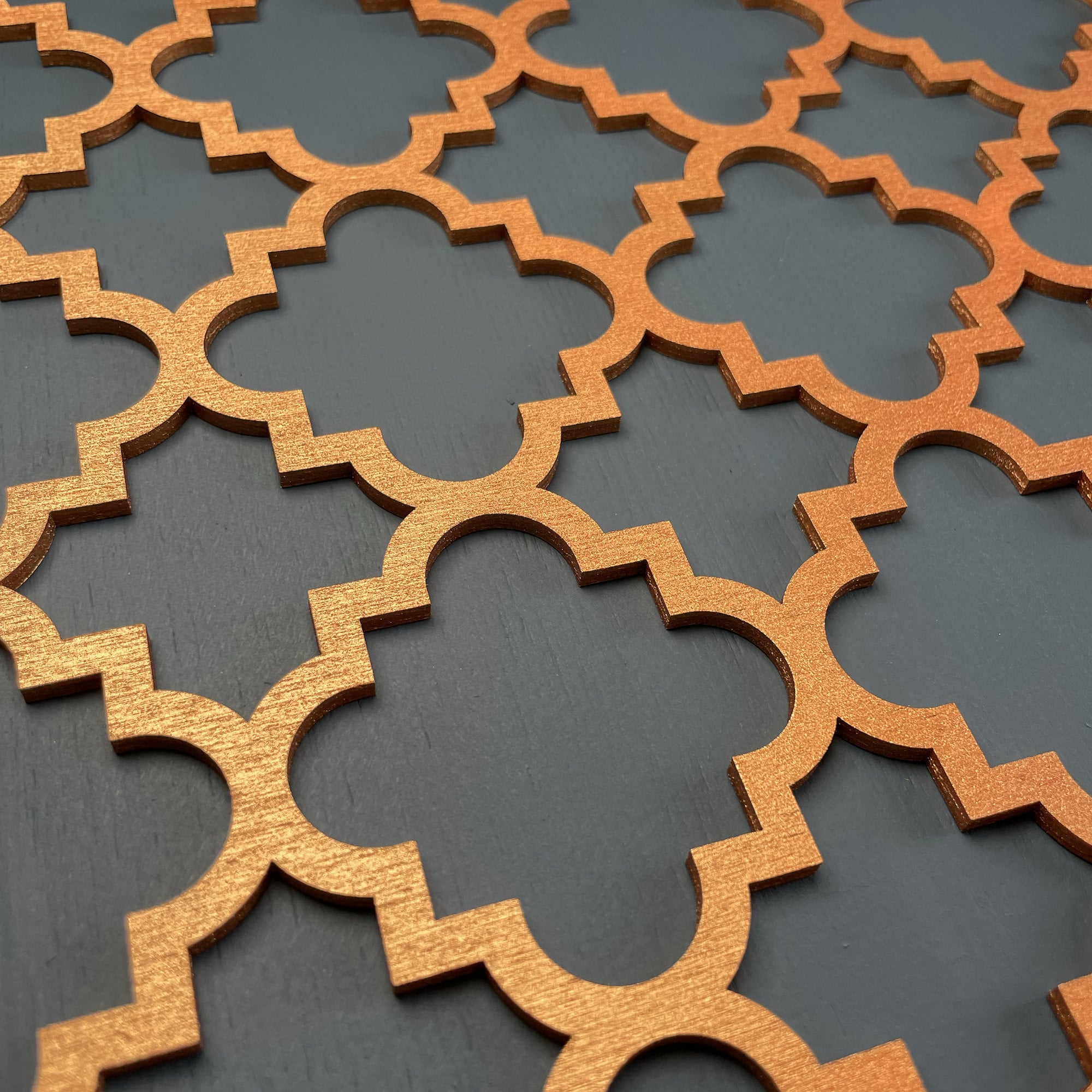 Moroccan Lattice Wooden Inlay Panel: Self Adhesive Furniture