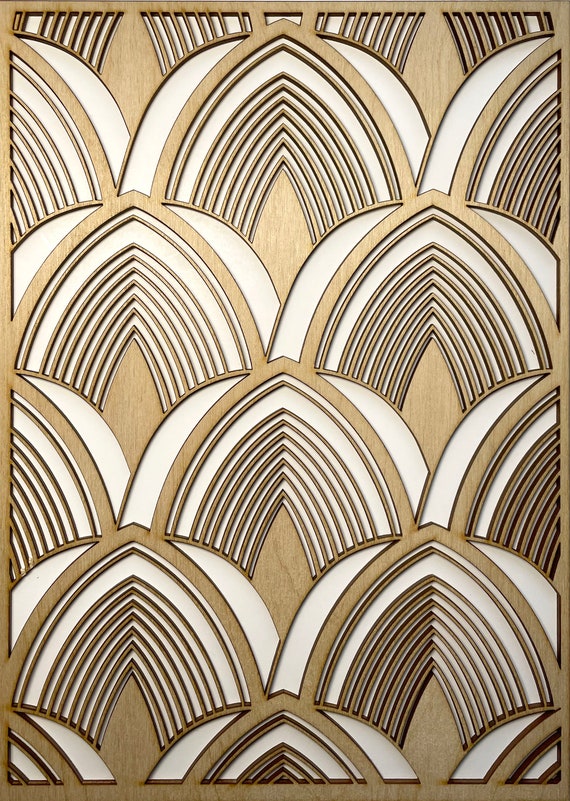 Gotetiso 4 Pezzi Intarsiato Applique Intarsio In Legno