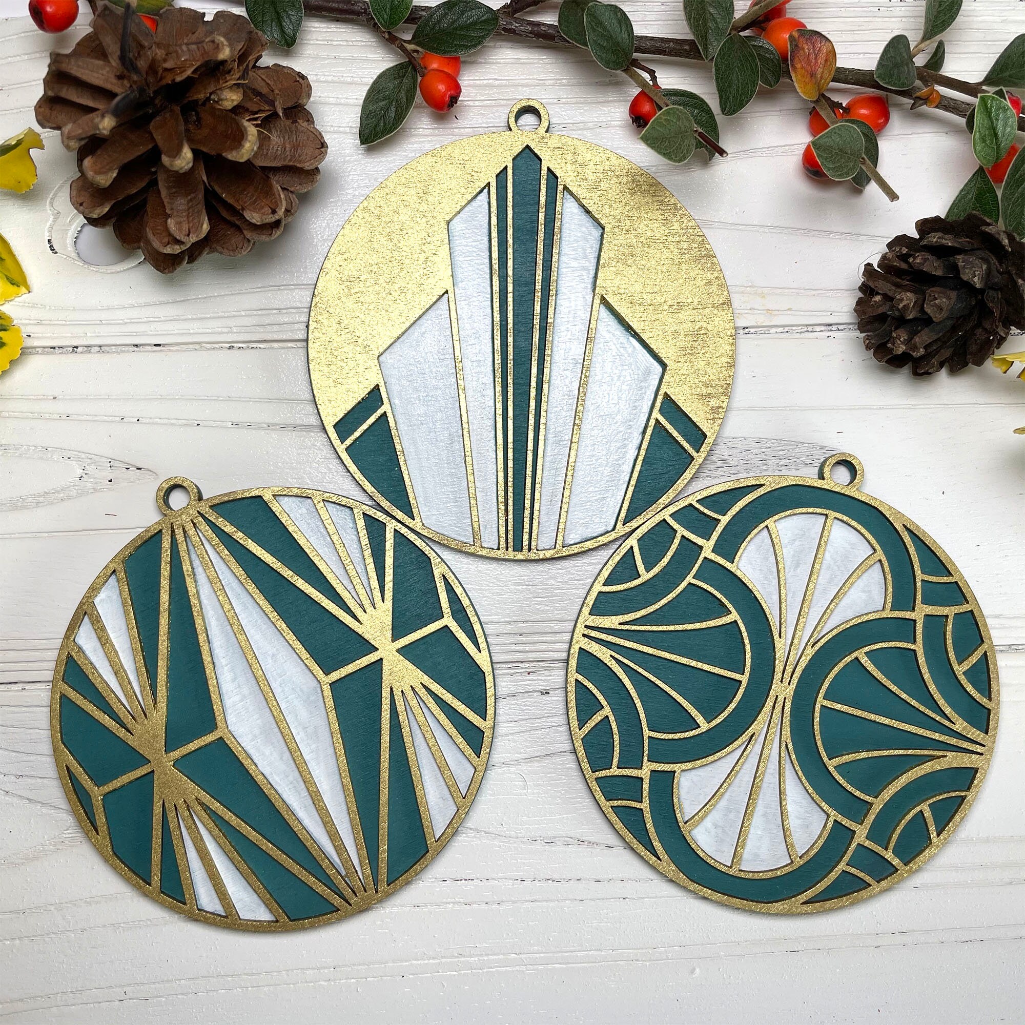 Paint your own Christmas Ornament 6 designs per set Art Etsy