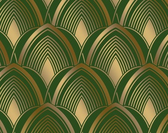 Plantilla Art Déco Liberty: Patrón geométrico reutilizable para muebles