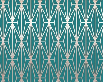 Art Deco Diamond Stencil: Reusable Geometric Pattern for Furniture