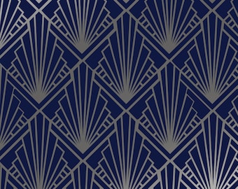 Art Deco Furniture Stencil: Reusable Geometric Pattern, Craft & Decor
