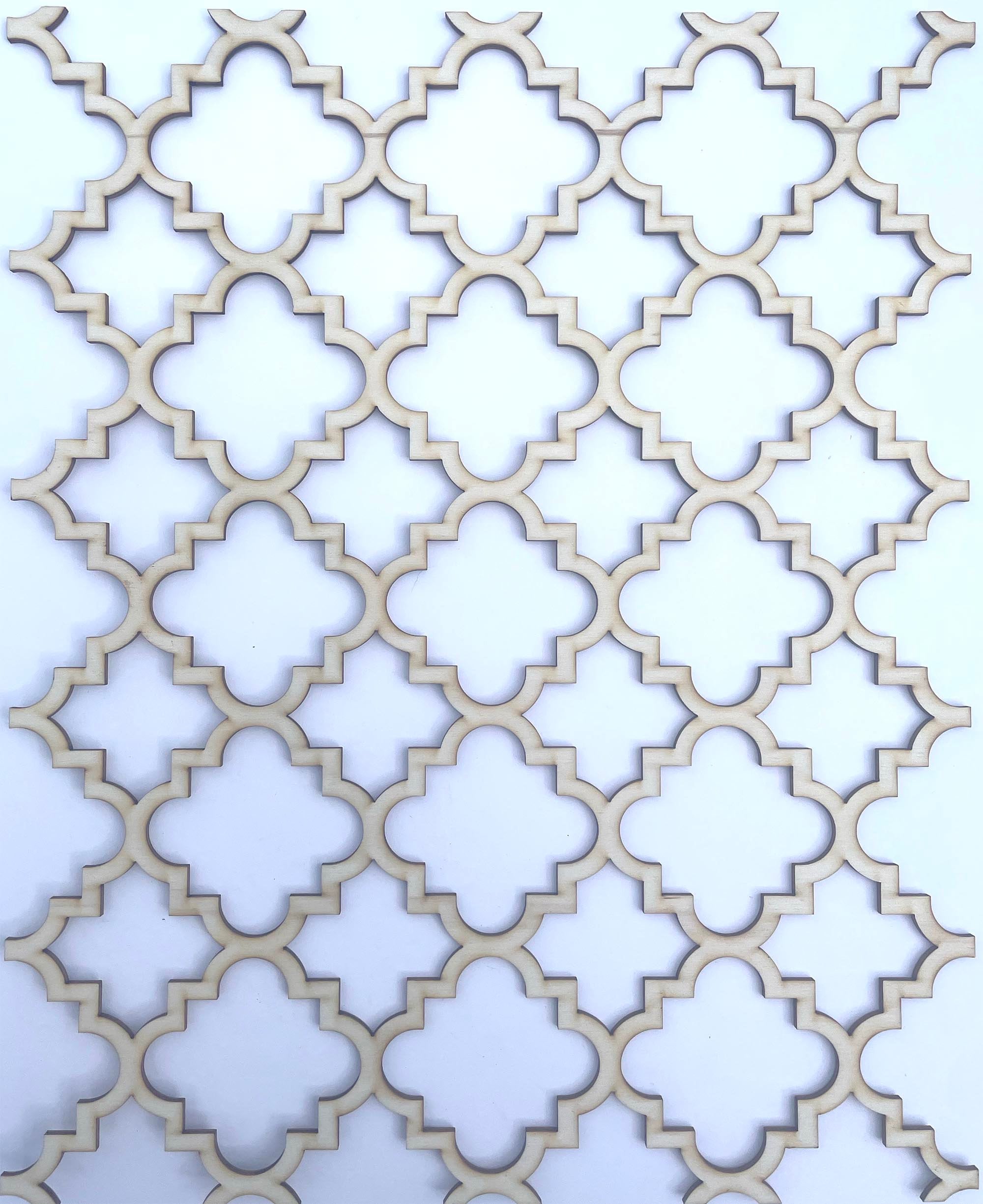 Moroccan Lattice Wooden Inlay Panel: Self Adhesive Furniture