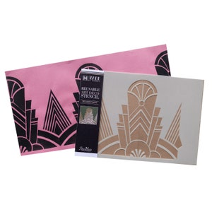 Decadent Art Deco Stencil: Reusable Geometric Design
