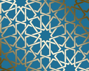 Tarsus Moroccan Stencil: Reusable Lattice Pattern for Painting C252