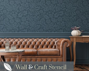 William Morris Venetian Stencil -  wall stencil for painting based on a wallpaper pattern by William Morris 235