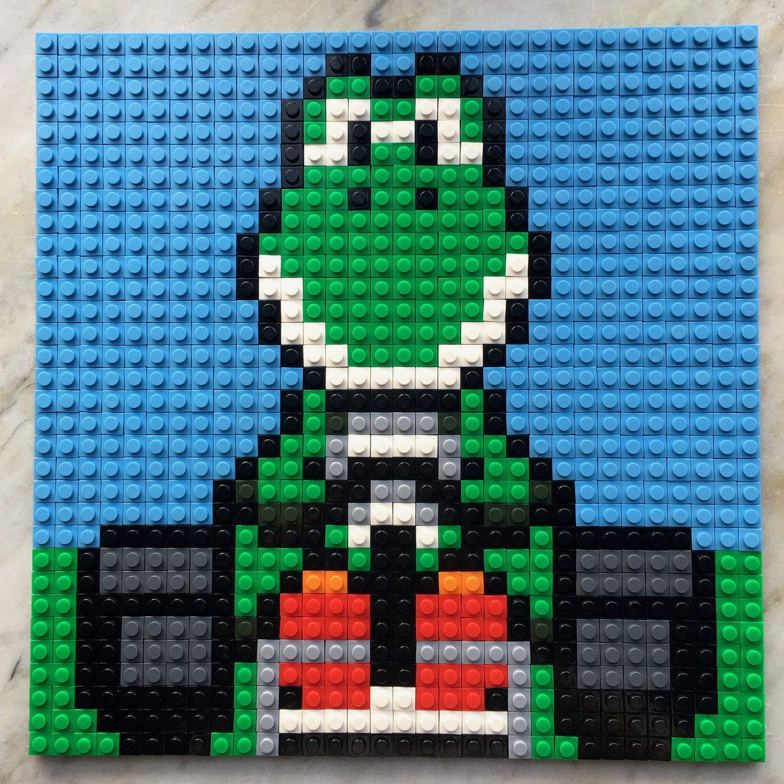 Super Mario Kart Brick Puzzle Boxset Size 26x26 Cm Etsy