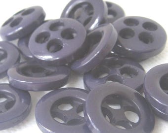 Deep Purple 3/4 Inch Buttons, 4 Hole Plastic Button, Large Holes, Costume Clothing Trim, NotOnlyButtons