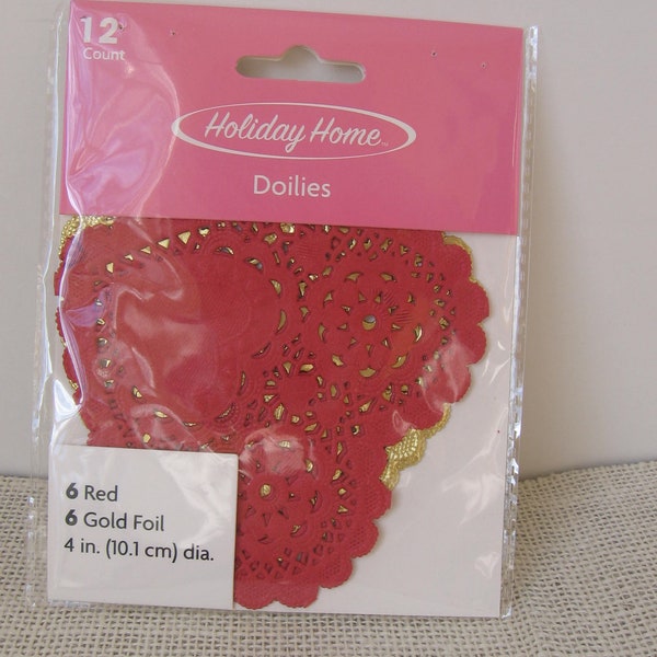 Red Paper Doilies Etsy