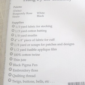 Vintage Patchwork Stocking Pattern, Hung by the Chimney, Hanging Mantel Stocking DIY, NotOnlyButtons immagine 7