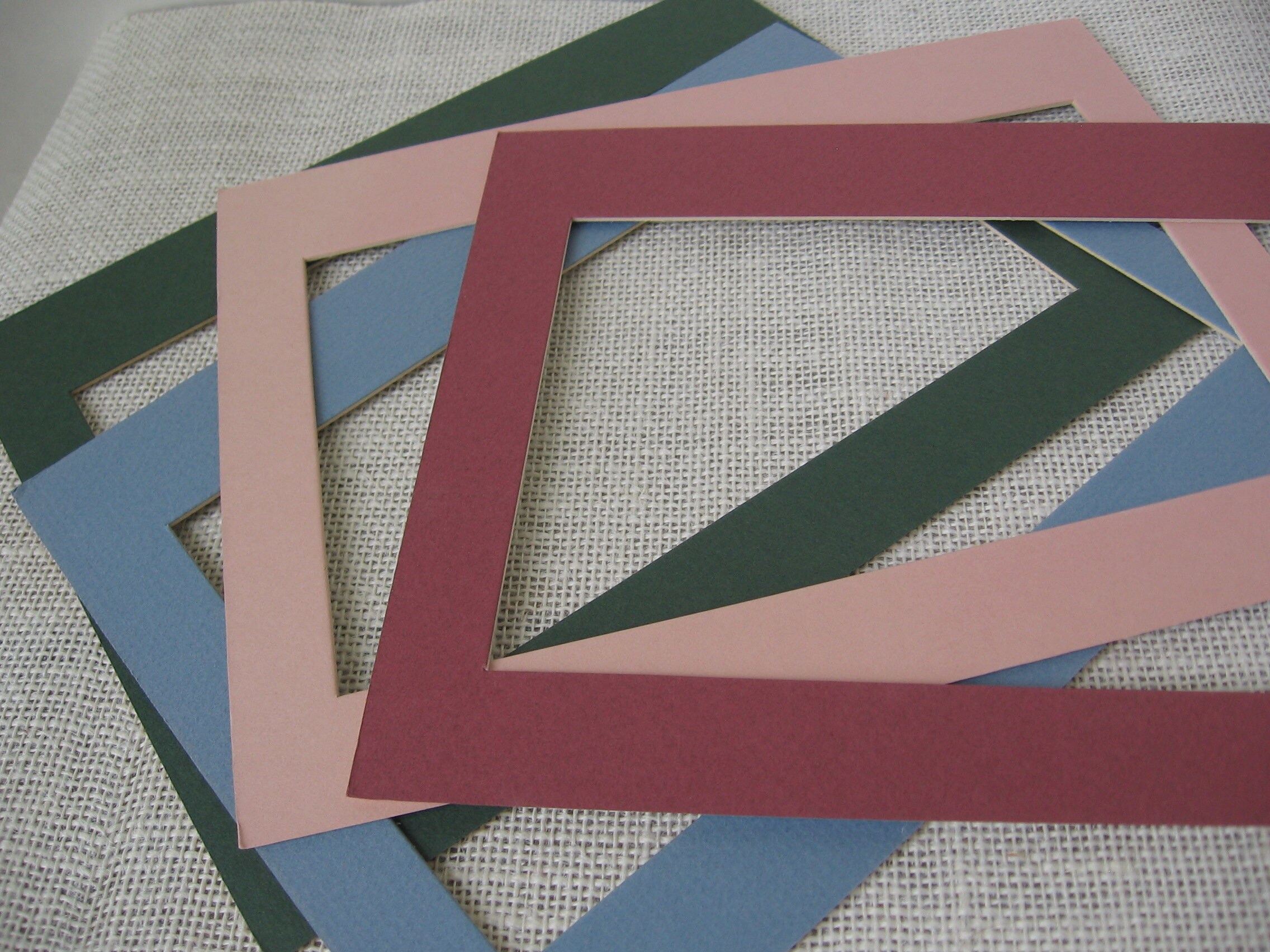Photo Mats / Borders for Art Work Frames / UPick Color / 7 Etsy