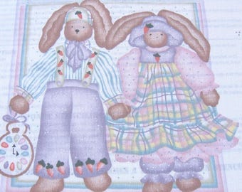 Daisy Kingdom Bunny Appliques, Country Cut-Outs Lot of 3 Packages, NotOnlyButtons