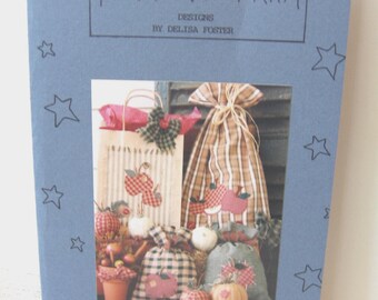 Applique Quilt Pattern with Apples, Vintage Autumn Apples Pattern from Folk Art Farm #D101, Vintage 1998, DIY Crafting, NotOnlyButtons