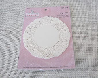 White 4 Inch Round Paper Doilies, Pack of 35, NotOnlyButtons