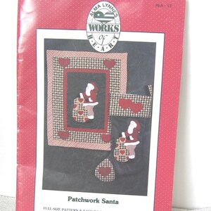 Patchwork Santa Quilting Pattern, Alma Lynne, NotOnlyButtons