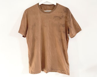 Hand Dyed Brown Uniqlo T-Shirt Size Men's Medium