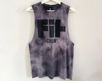 Hand-Dyed Fit Crew Muscle Tank Size Small