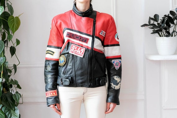 Vintage Ducati Motorcycle Leather 