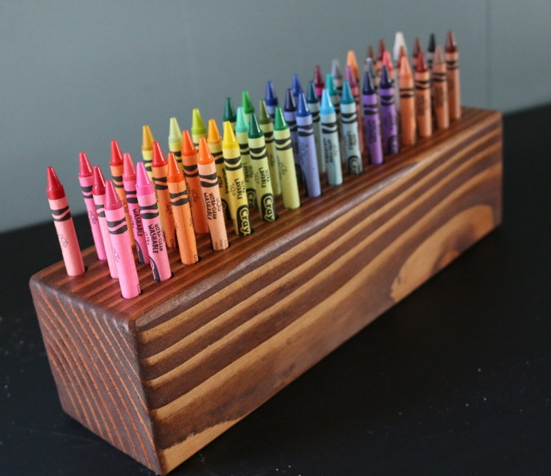 wall mounted crayon holder