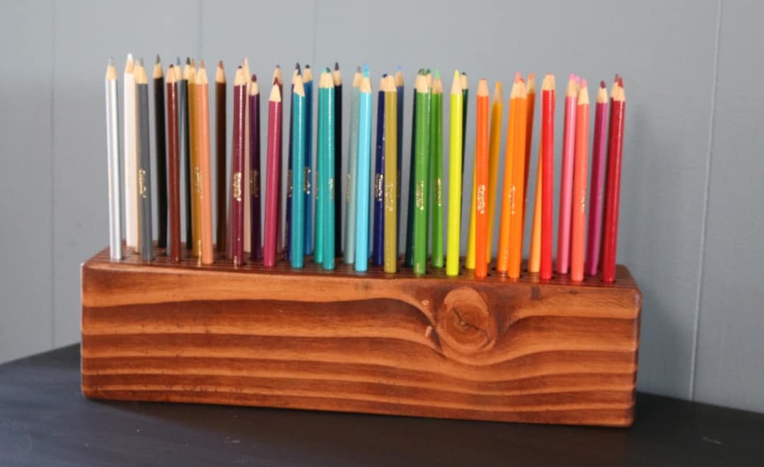 Color Pencil Holder - Etsy