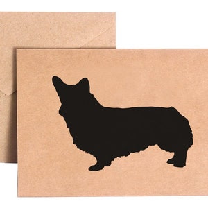 Cartes Corgi | Ensemble de cartes de notes de papeterie Corgi
