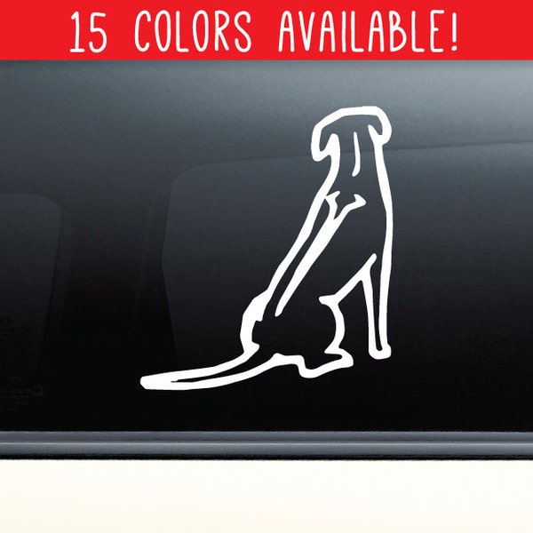 Rhodesian Ridgeback Vinyl Decal | Rhodesian Ridgeback Gift | Decal for Cars, Laptops, Tumblers