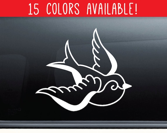SPARROW Swallow Bird Set Tattoo Decal Vinyl Sticker Love Car Truck Laptop