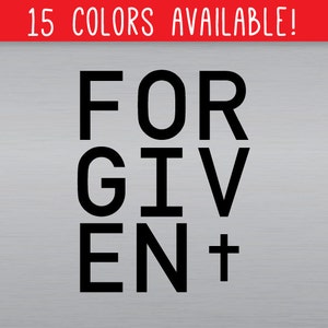 Forgiven Through Christ Laptop Decal Sticker