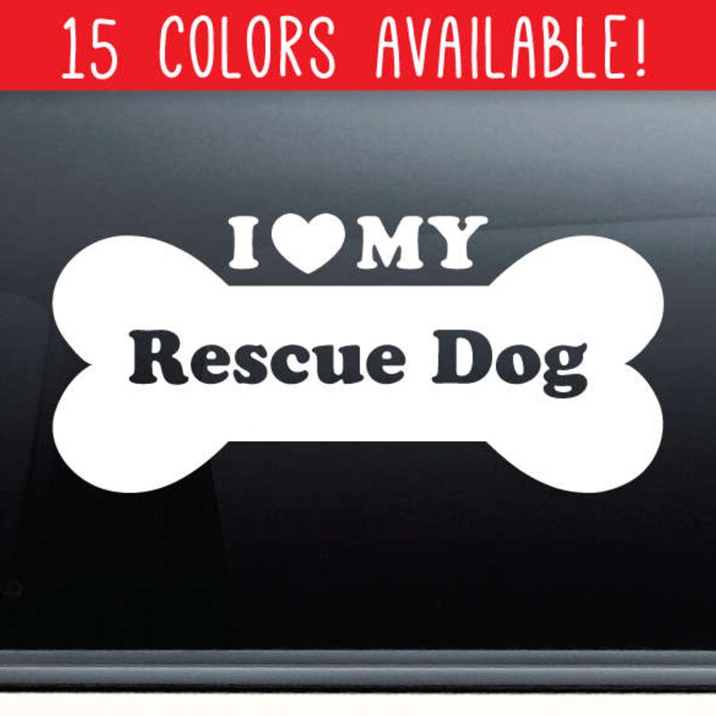 I Love My Rescue Dog - Etsy